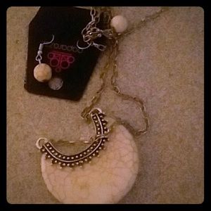 Necklace and earrings